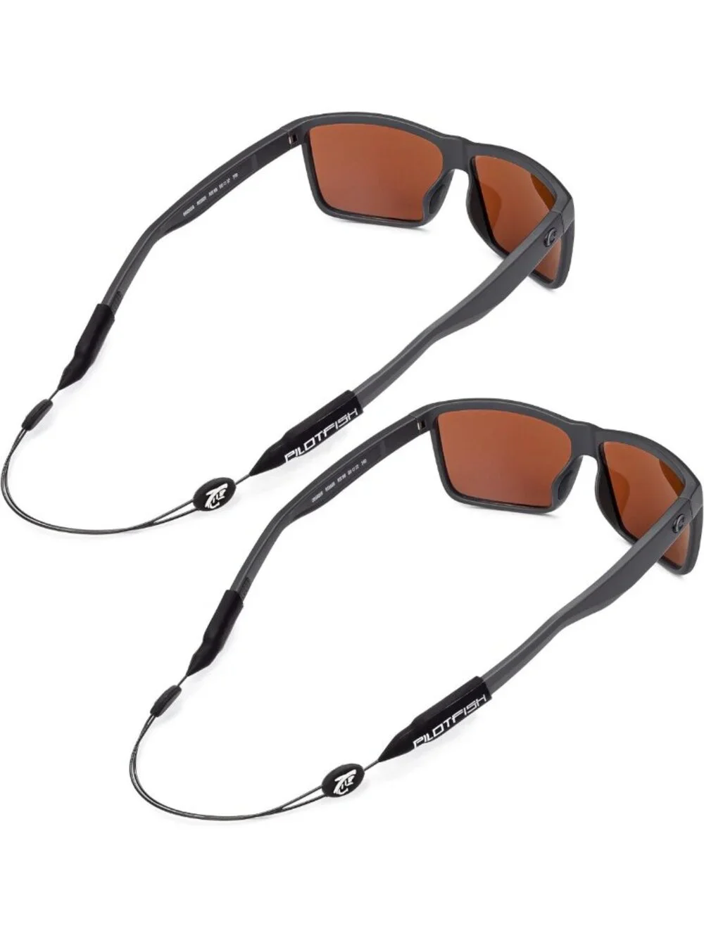 Adjustable Eyewear Retainer Cable Strap for Sunglasses & Eyeglasses - 2-Pack